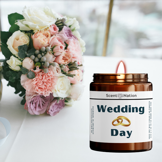 Wedding Day Themed Candle Gift - Scented Soy Candle Australia