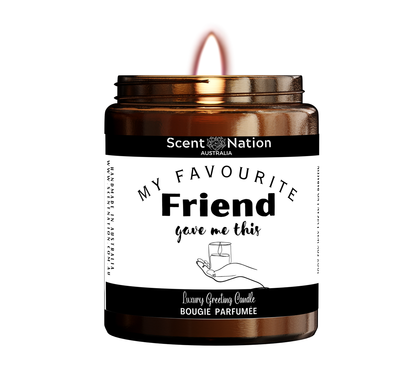 Gifts for Friend | Friendship candle Made in Australia
