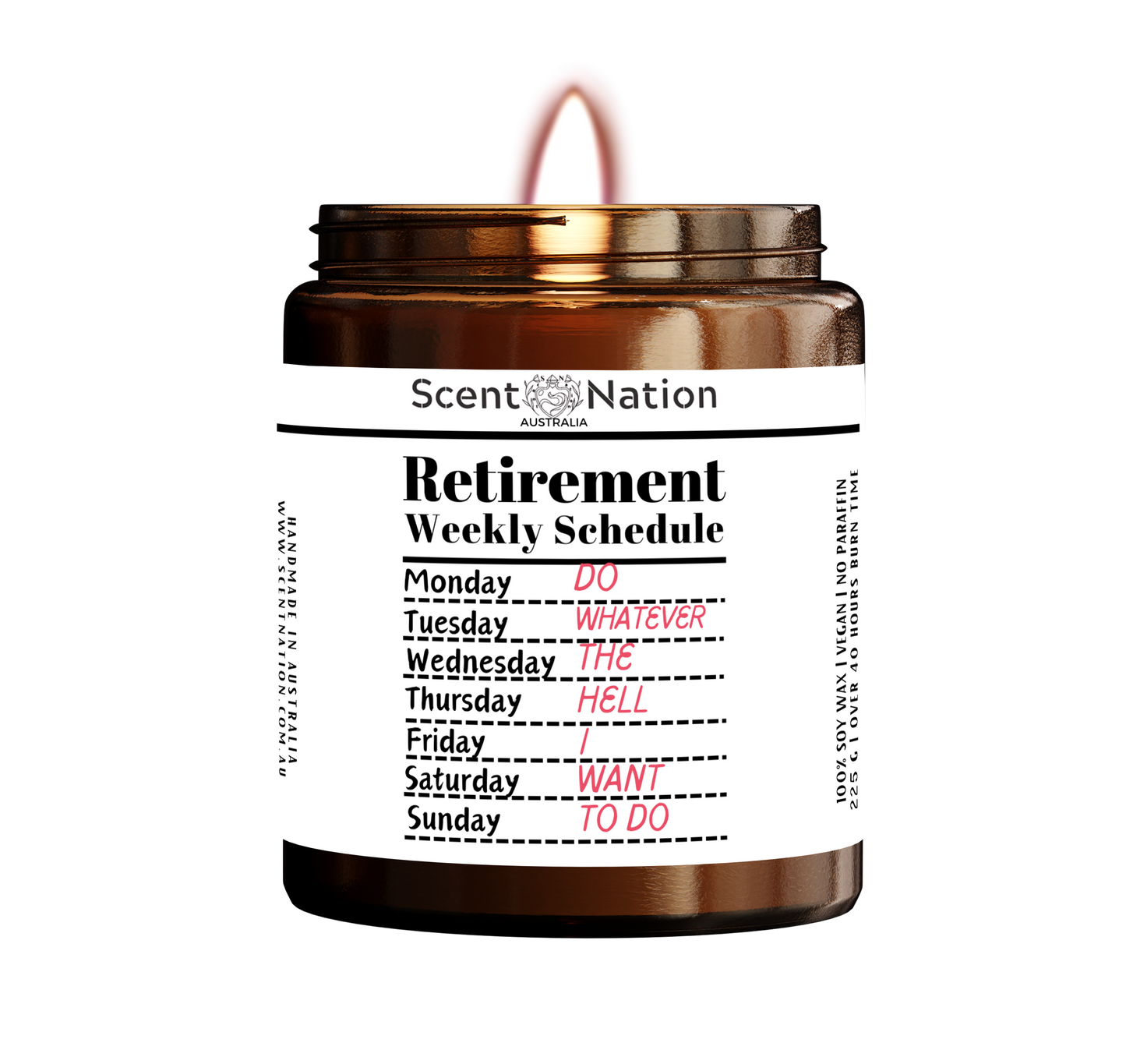 Funny Retirement Candle