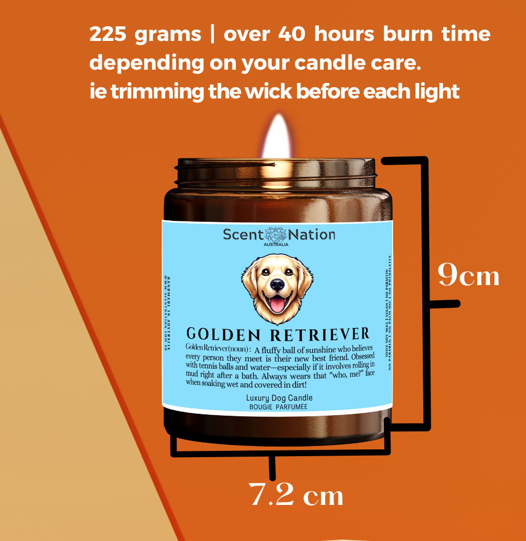 Pet-Friendly Home Décor Candles: Stylish, modern soy candles designed to fit in a dog lover’s home décor