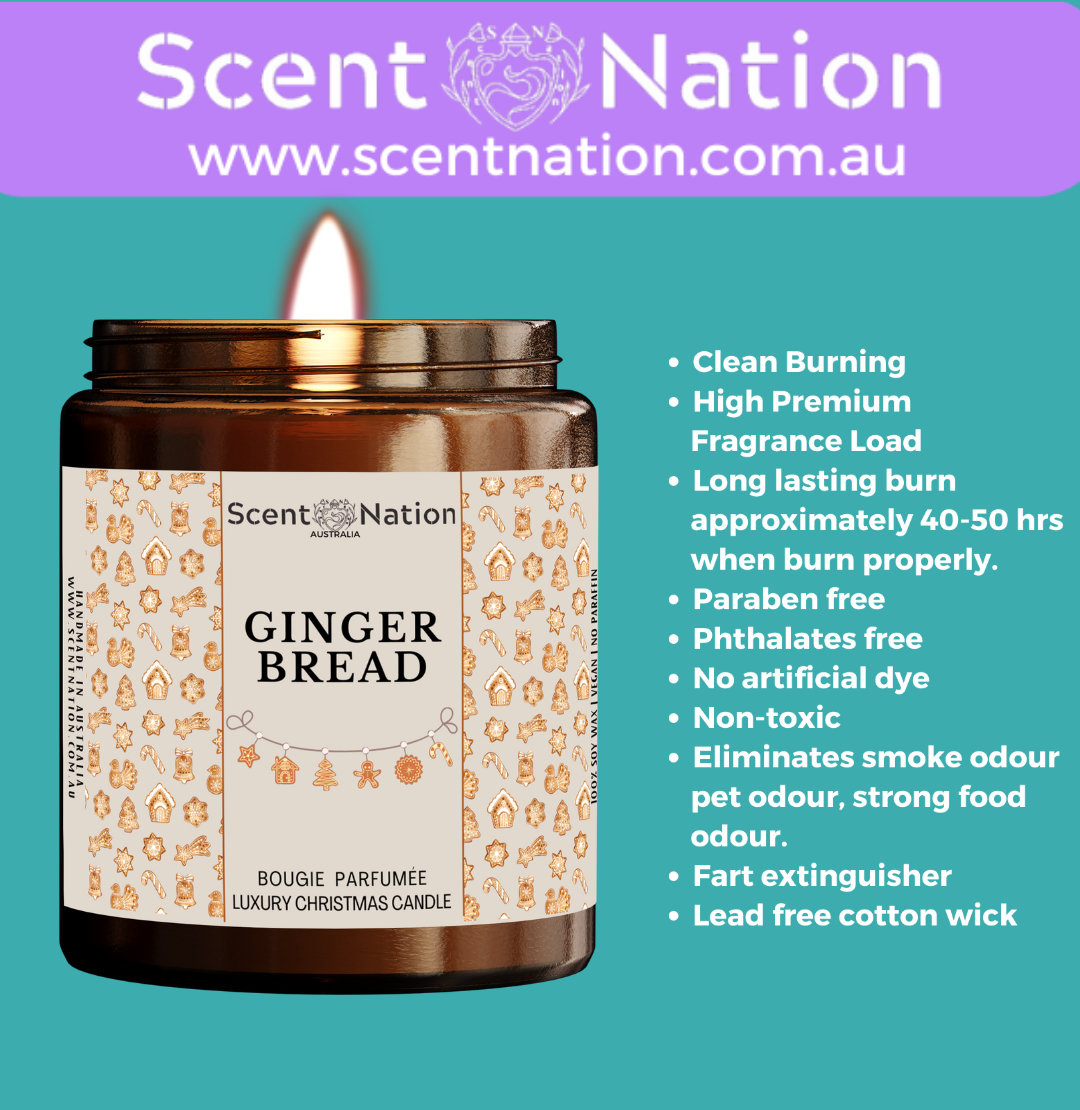 Christmas Candle - Gingerbread Scented Candle