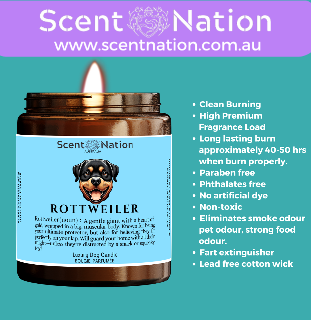 Non-Toxic Candles for Dog Owners, Sustainable Soy Candles for Pet Lovers, Calming Soy Candles for Dog Owners