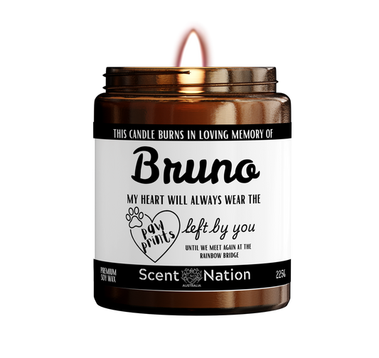 Pet Memorial Candle with Name | In Loving Memory | Pet Loss & Dog Memorial Gift