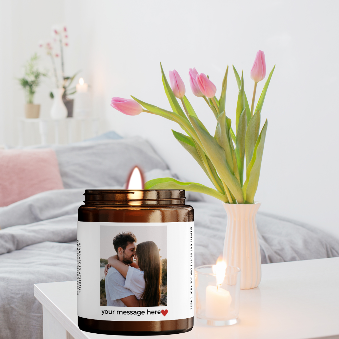 Stylish candle designed for anniversary gifts, celebrating love and significant milestones.