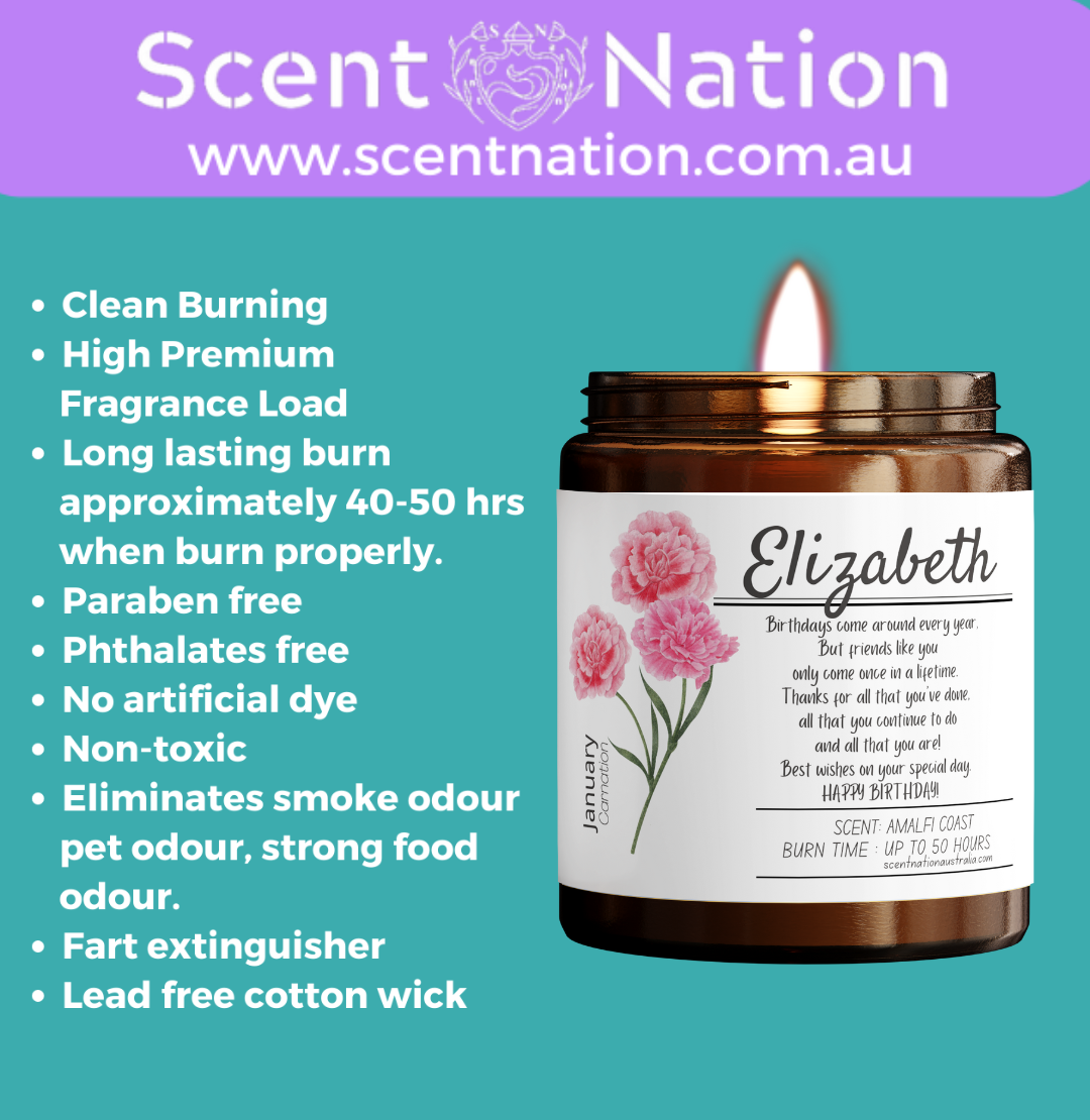 Eco-friendly candle with strong fragrance, free from parabens and phthalates, ideal for odor elimination.