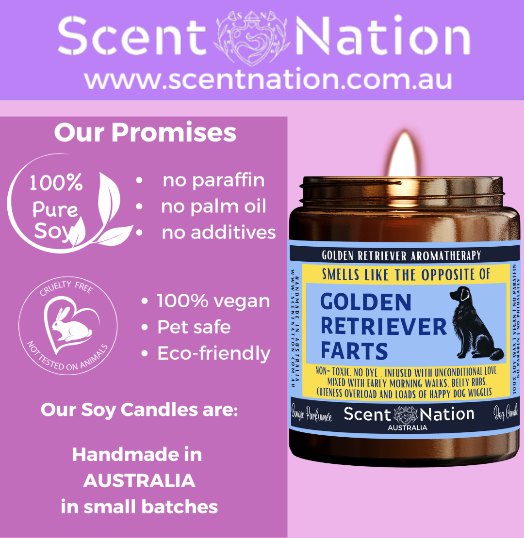 Australian Soy Candles, Soy Candles for Dog Lovers, Pet-Safe & Eco-Friendly Candles