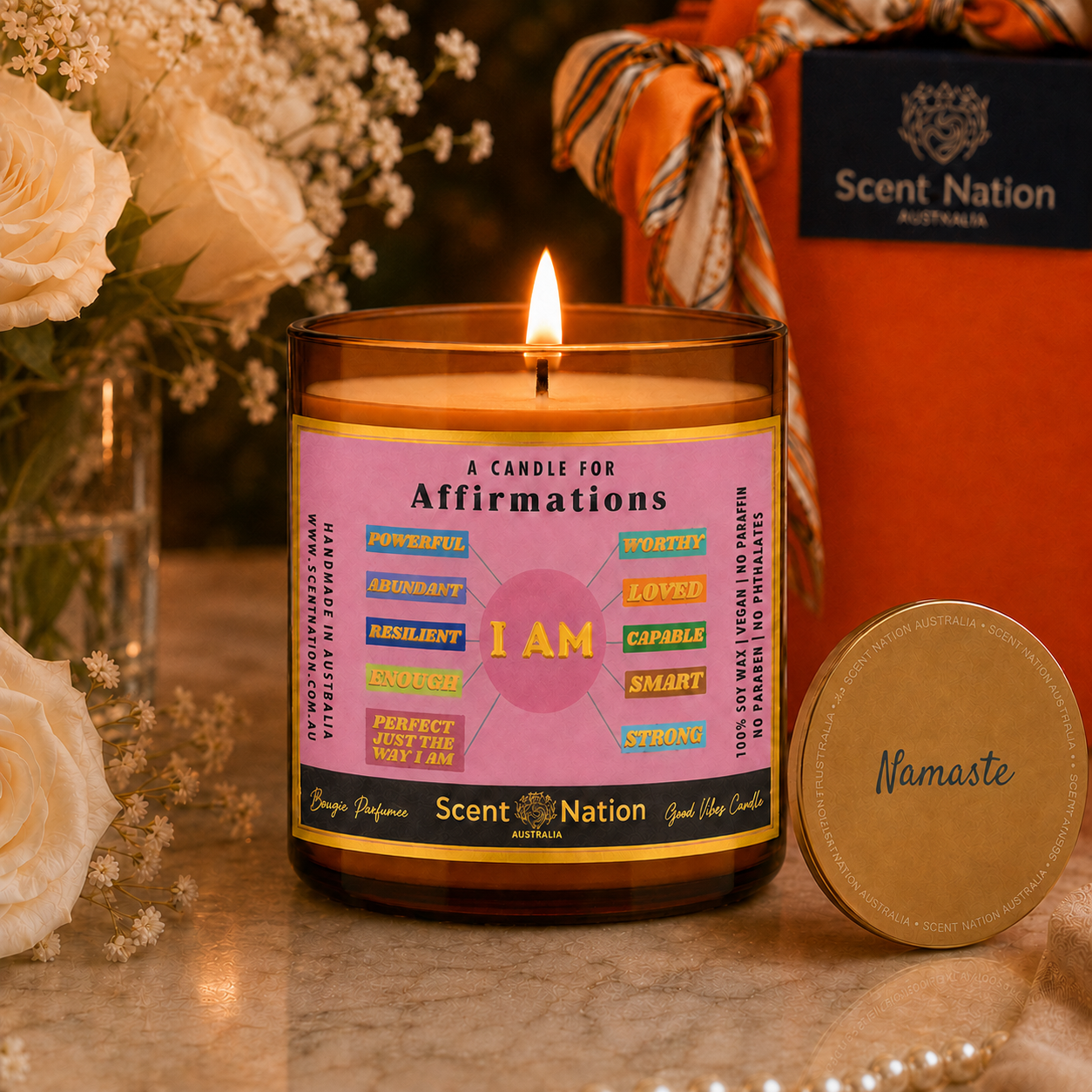 Meditation candle Non Toxic Soy made in australia 48 hr dispatch by Scent Nation Australia