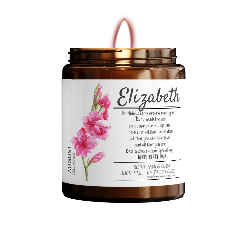 AUGUST BIRTH MONTH FLOWER - GLADIOLUS

Charming birth month soy candle, designed to reflect the essence of each month.