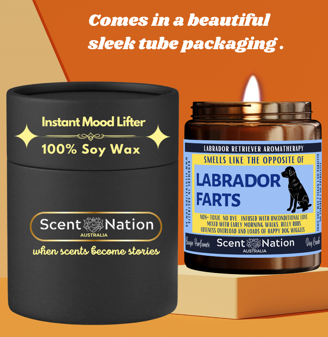 Luxury Dog Owner Gift Box -  LABRADOR   Soy candle handmade in Australia. Premium Dog Lover Soy Candles