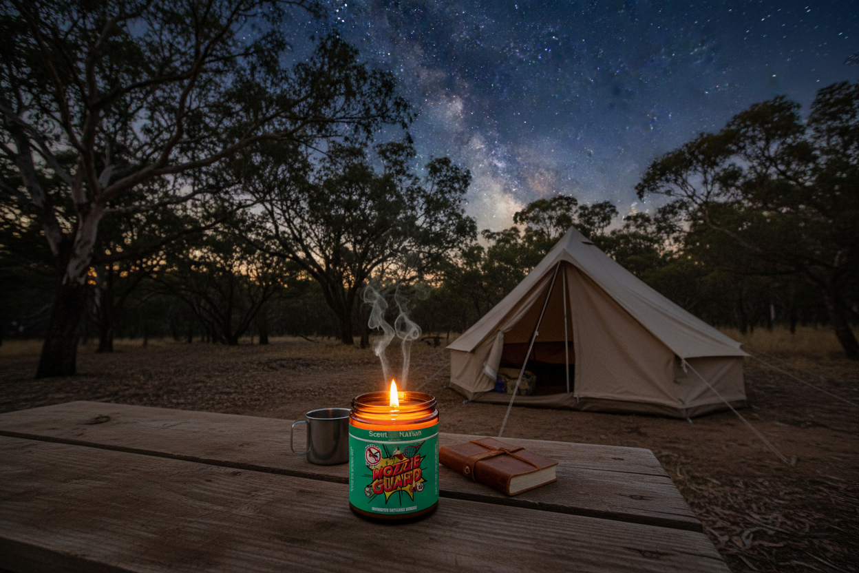 Best mosquito candle for camping Australia - natural outdoor insect repellent