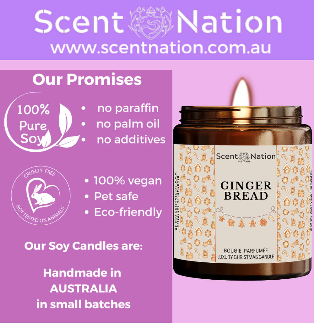 Christmas Candle - Gingerbread Gift - Scented Soy Candle Australia – photo 4