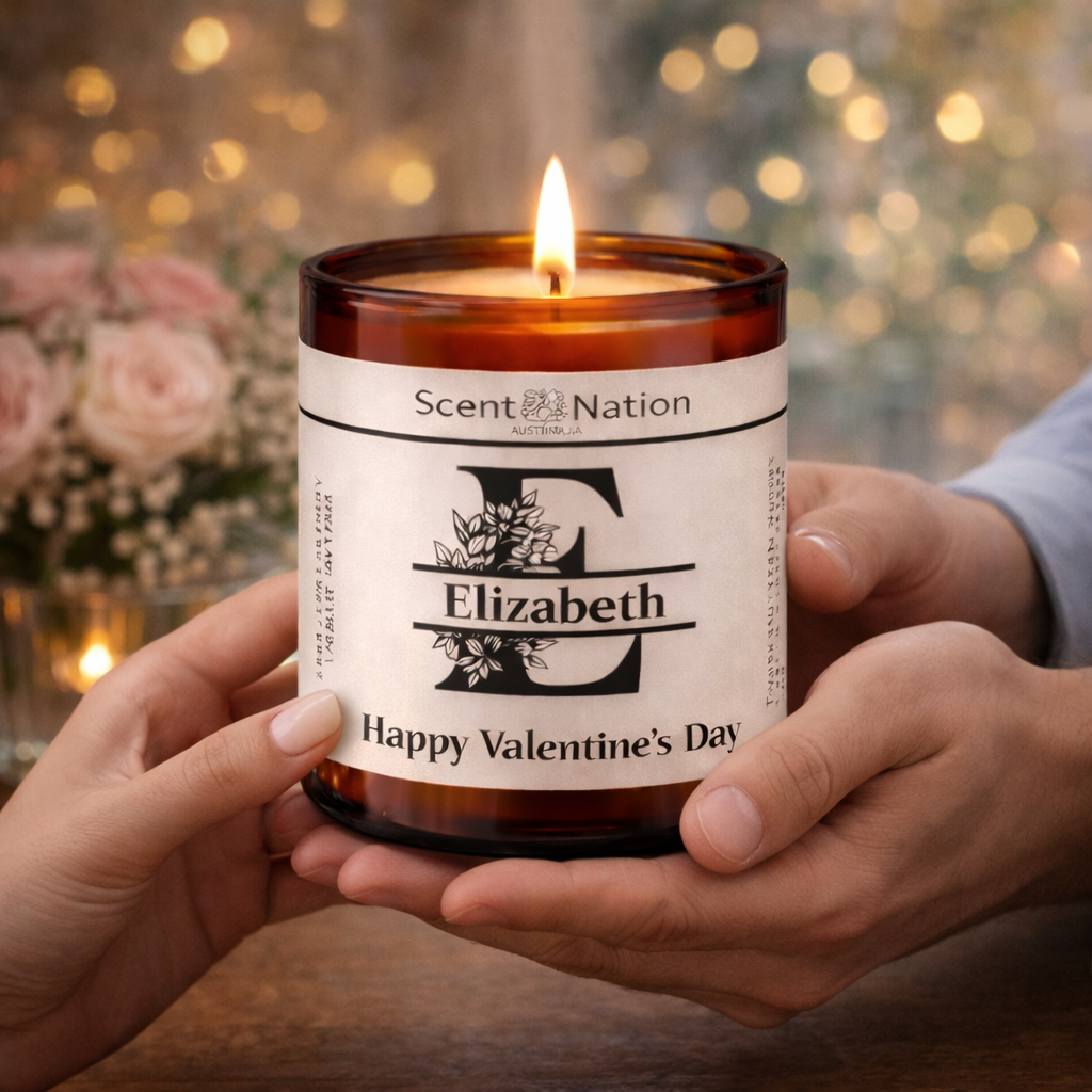 Close-up_of_personalised_monogram_candle_label_with_custom_letter_name_and_Valentine_s_message
