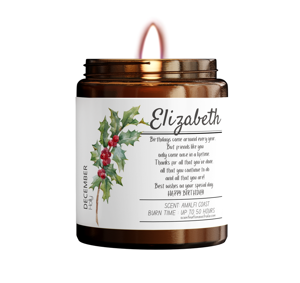 December Flower birth month - HOLLY

Unique birth month soy candle, combining vibrant colors and delightful fragrances.