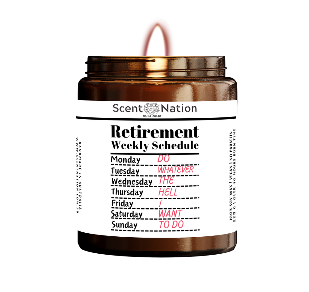 Funny Retirement Candle