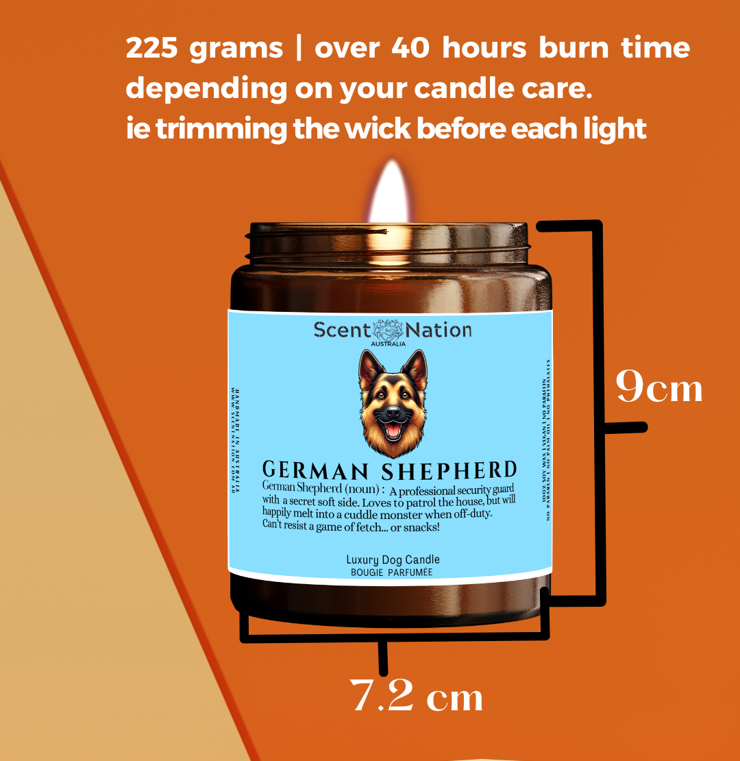 Pet-Friendly Home Décor Candles: Stylish, modern soy candles designed to fit in a dog lover’s home décor