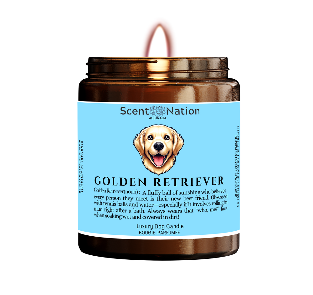 Golden Retriever Dog Owner Gift - Funny Dog Candle