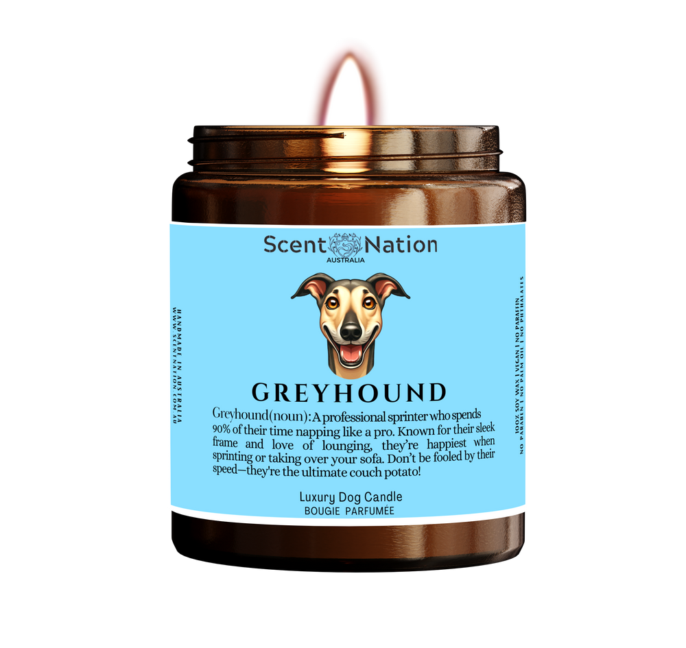 Greyhound Dog Owner Gift - Funny Dog Candle