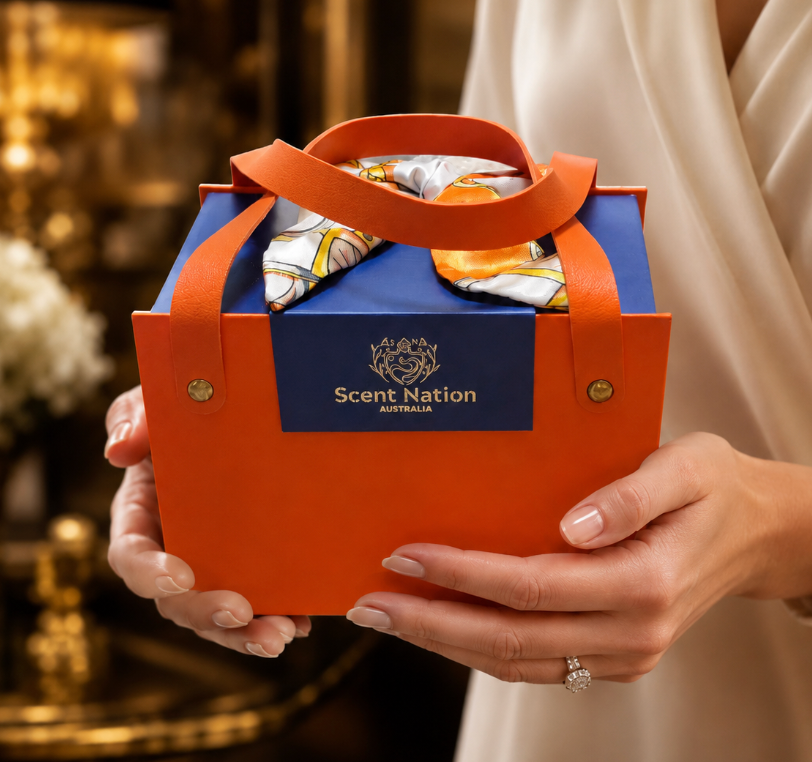 Hermes Luxury packaging style Scent Nation Australua