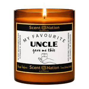 Personalised Uncle Gift – My Favourite Uncle Gave Me This Candle – Unique Gift Australia