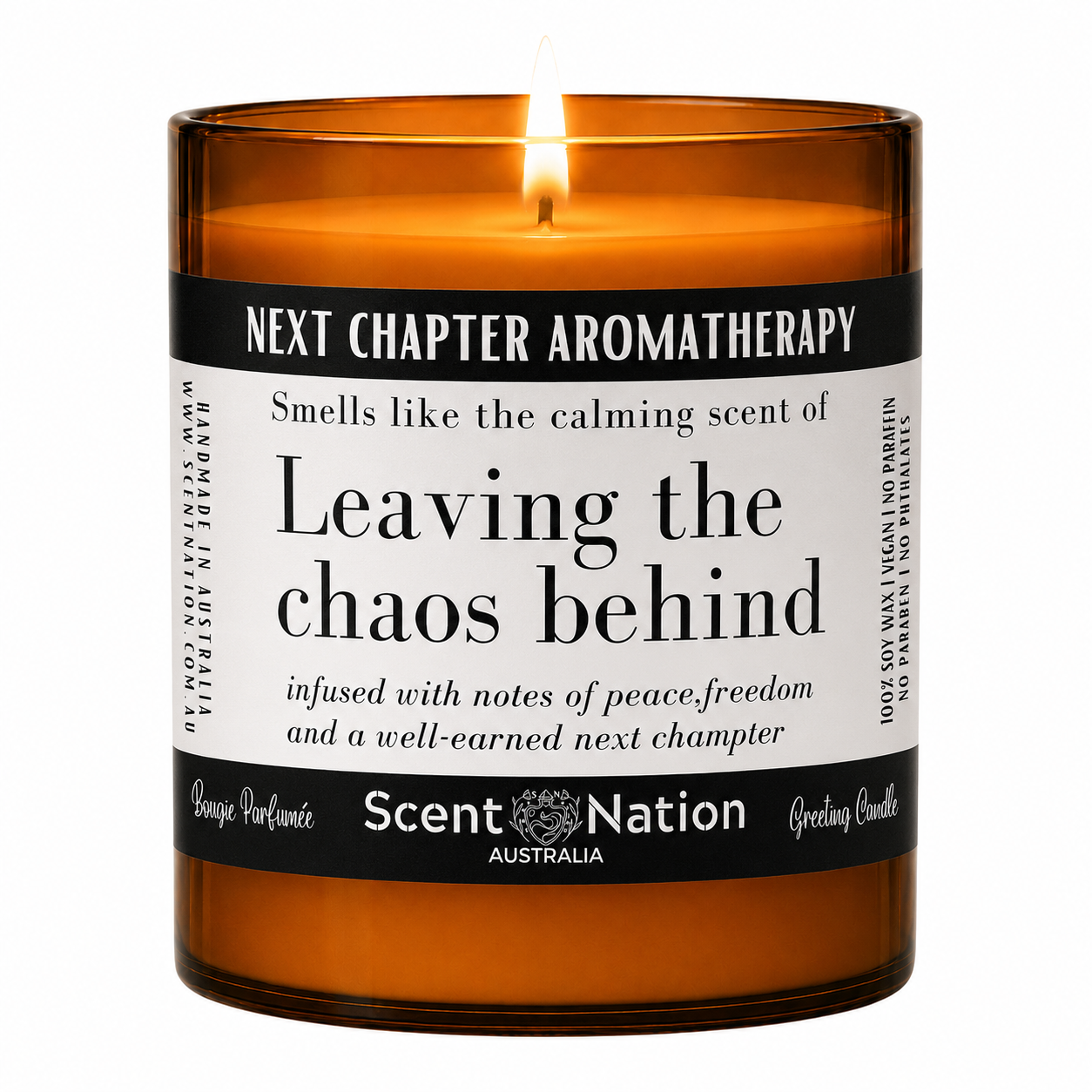 New job gift candle Next Chapter Aromatherapy - congratulations and good luck present for a new chapter
