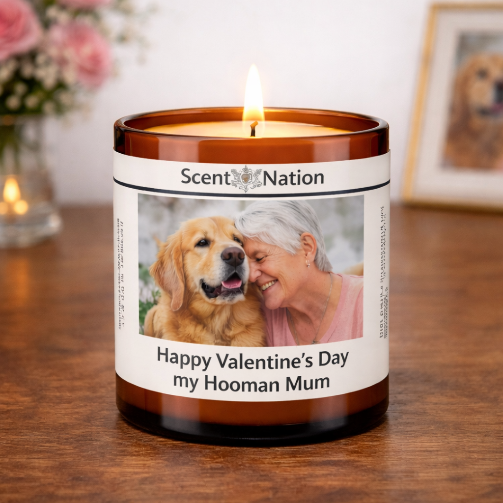 Personalised_Candle_for_Mum_from_Dog_for_Valentines_Day Scent Nation