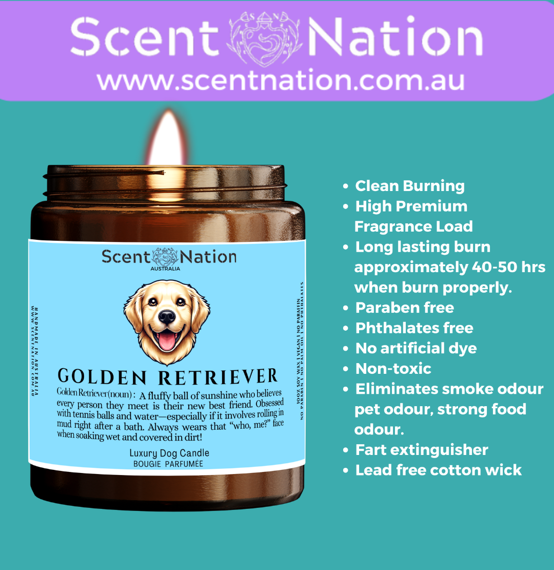 Non-Toxic Candles for Dog Owners, Sustainable Soy Candles for Pet Lovers, Calming Soy Candles for Dog Owners