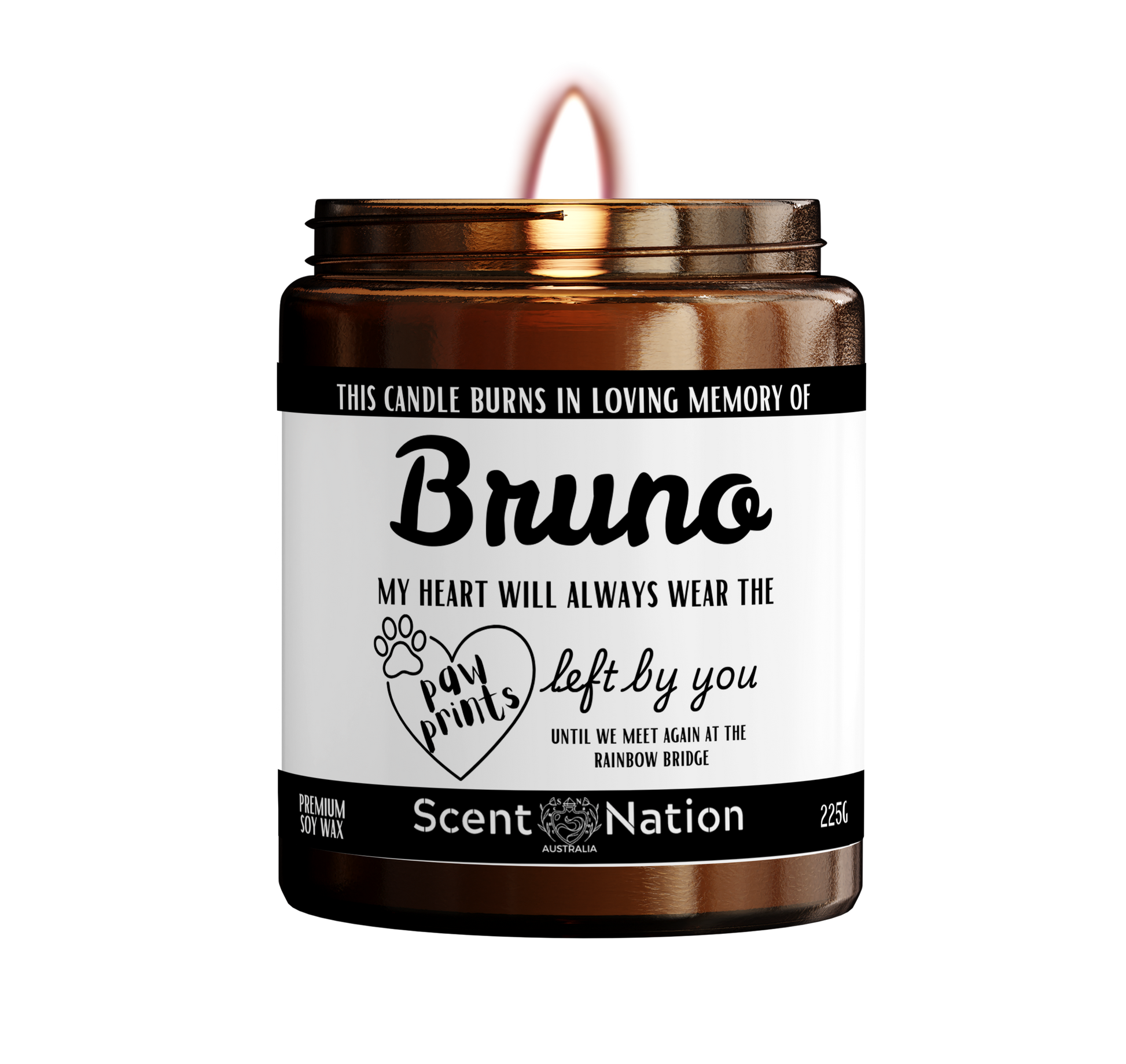 Pet Memorial Candle with Name | In Loving Memory | Pet Loss & Dog Memorial Gift