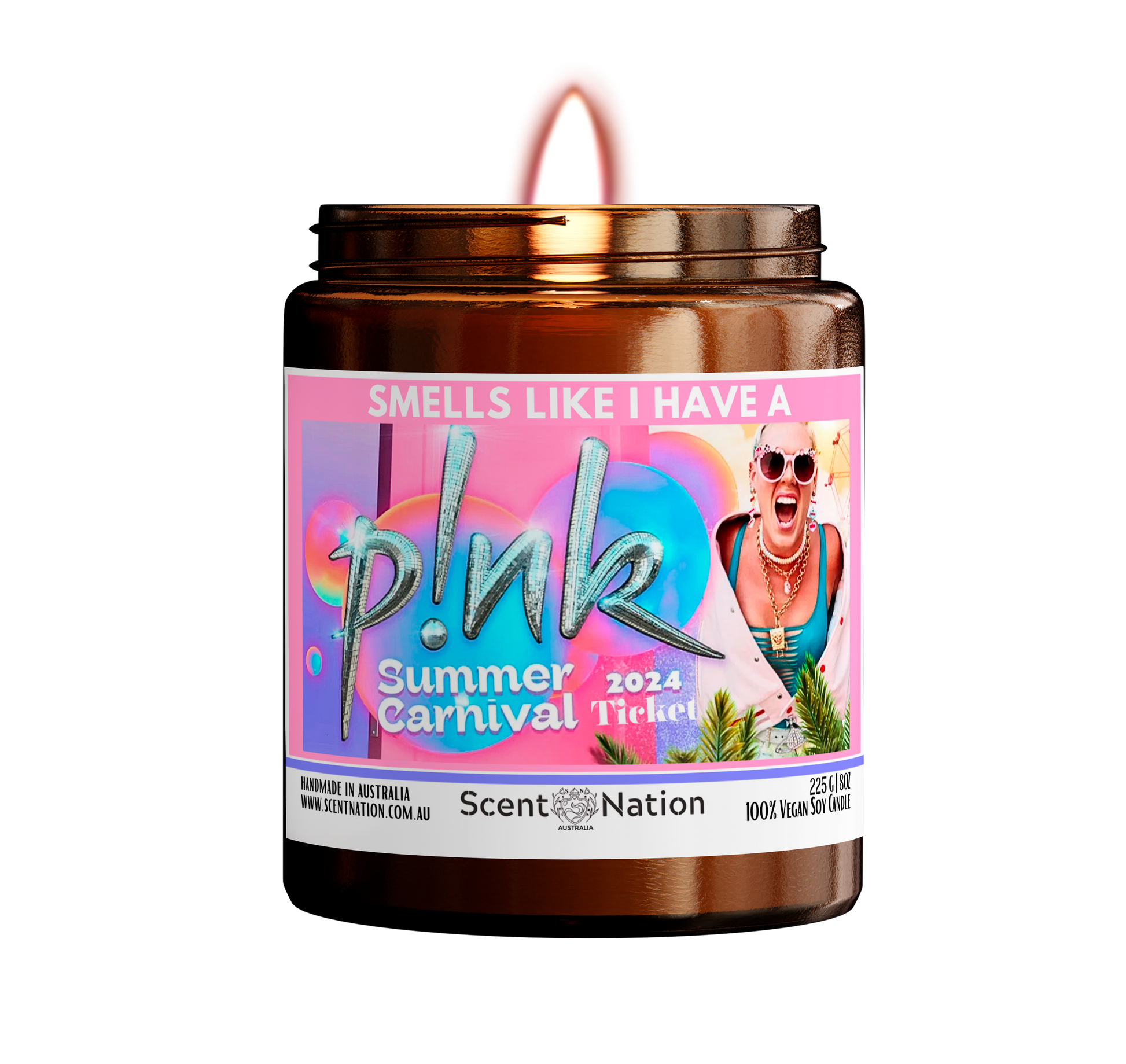 Pink Candles Smells like I Have P!NK Summer Carnival Ticket Scent