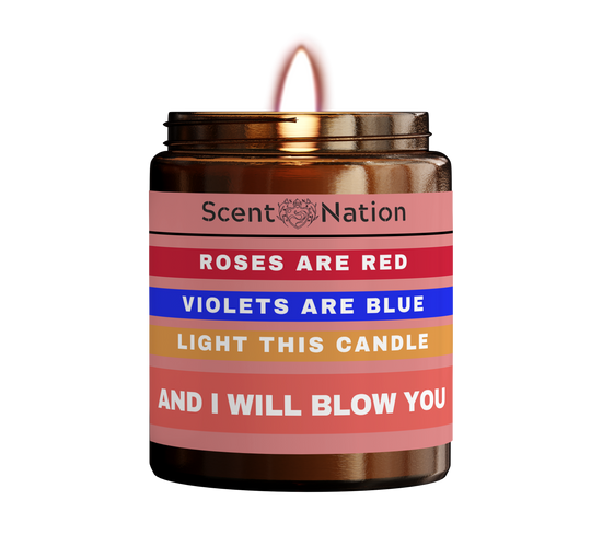 Roses are Red, Violets are Blu Gift - Scented Soy Candle Australia