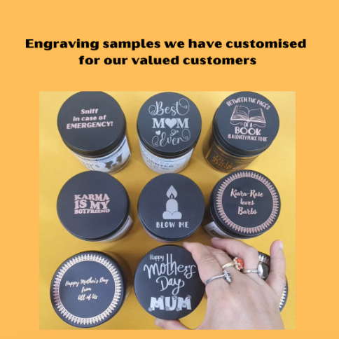 Candle Engraving Gift - Scented Soy Candle Australia