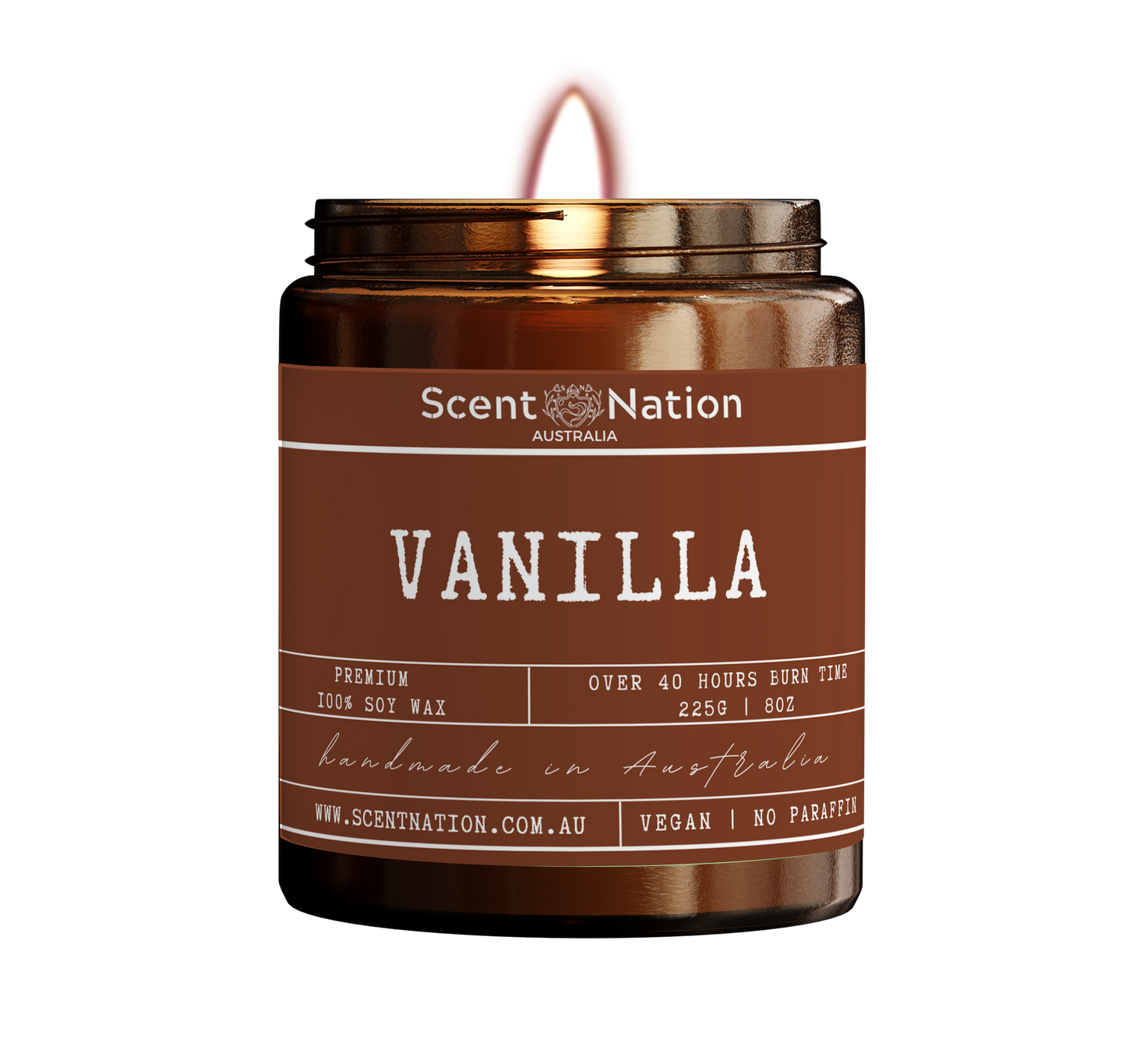 Scent Nation Australia Watermelom Sugar scented candle, 100% soy wax, non toxic, phthalate free, paraben free, Australian made home scents