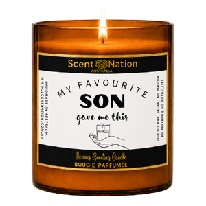 Personalised Son Gift – My Favourite Son Gave Me This Candle – Soy Candle Australia