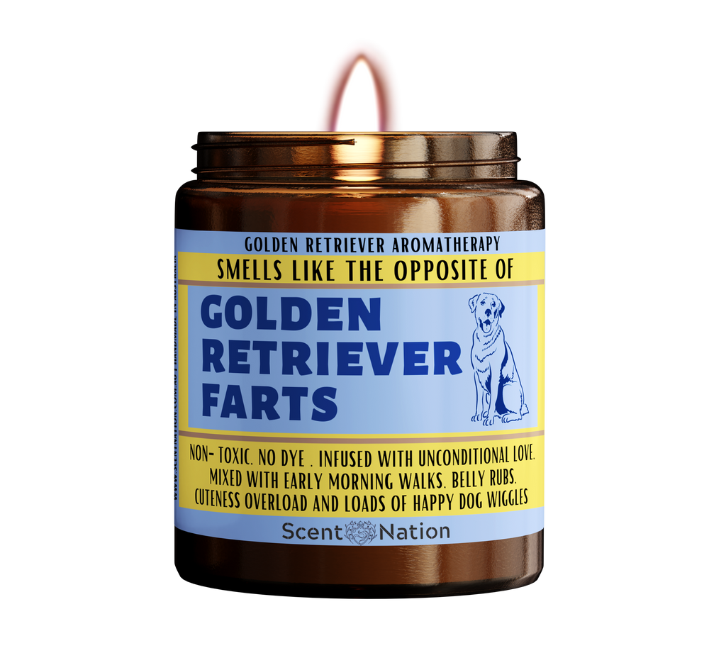 Golden Retriever Gifts-Funny Dog Gifts For Dog Lovers. Dog Owner Gift - Funny Dog Candle