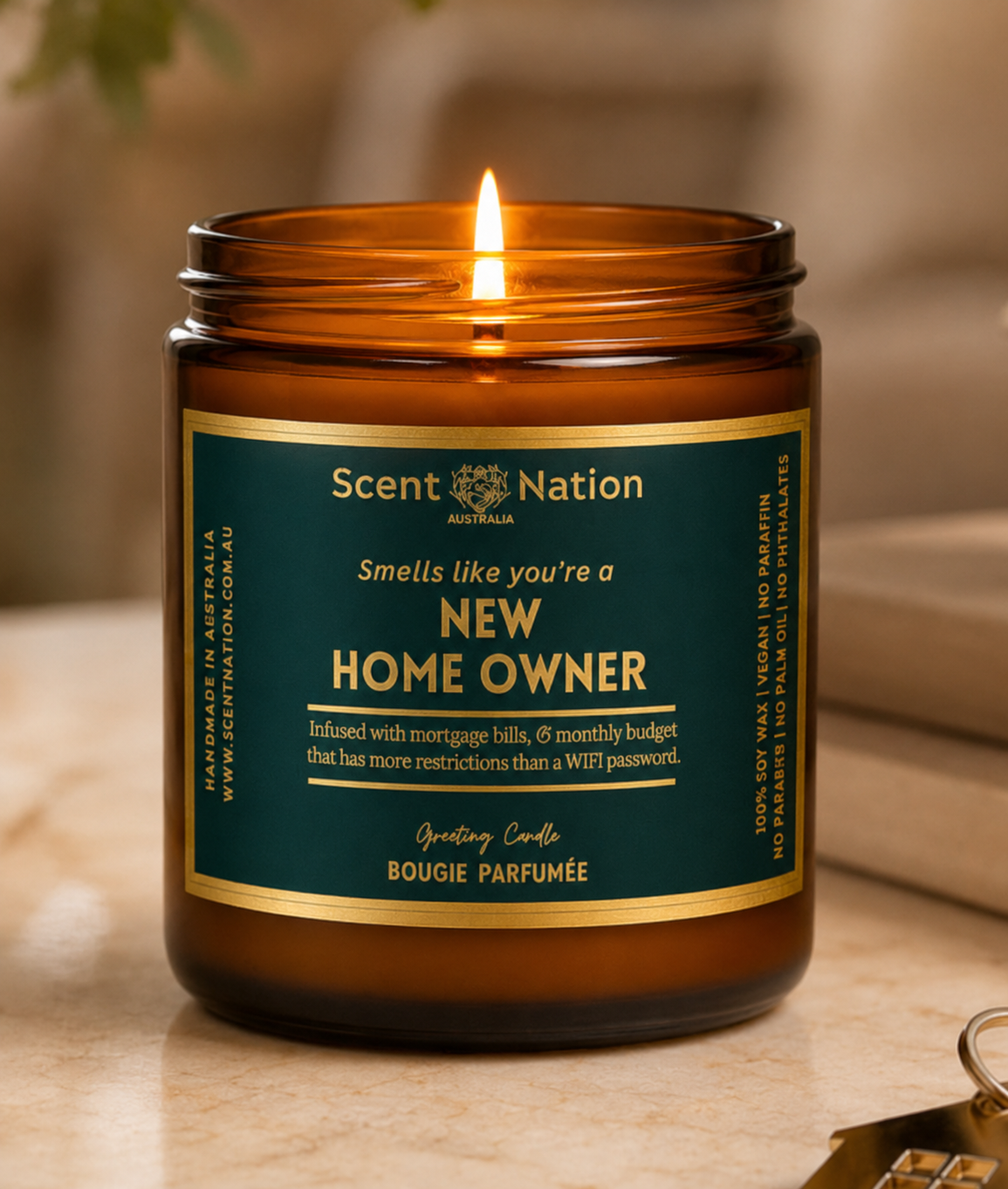 Housewarming gift funny smells like you're a hew home owner fafst shipping in australia