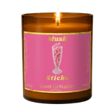 Eras candle gift – Musk Sticks, a Scent Nation hand-poured soy candle in an amber jar with its printed label, Australia