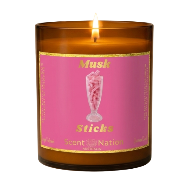 Musk Sticks Scented Soy Candle Pet Safe Fast Shipping Australia wide