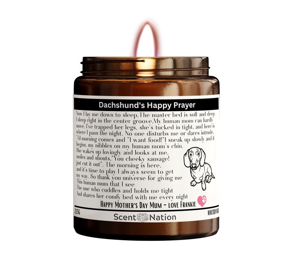 Happy Pet Prayer'S Candle Dog Owner Gift - Funny Dog Candle
