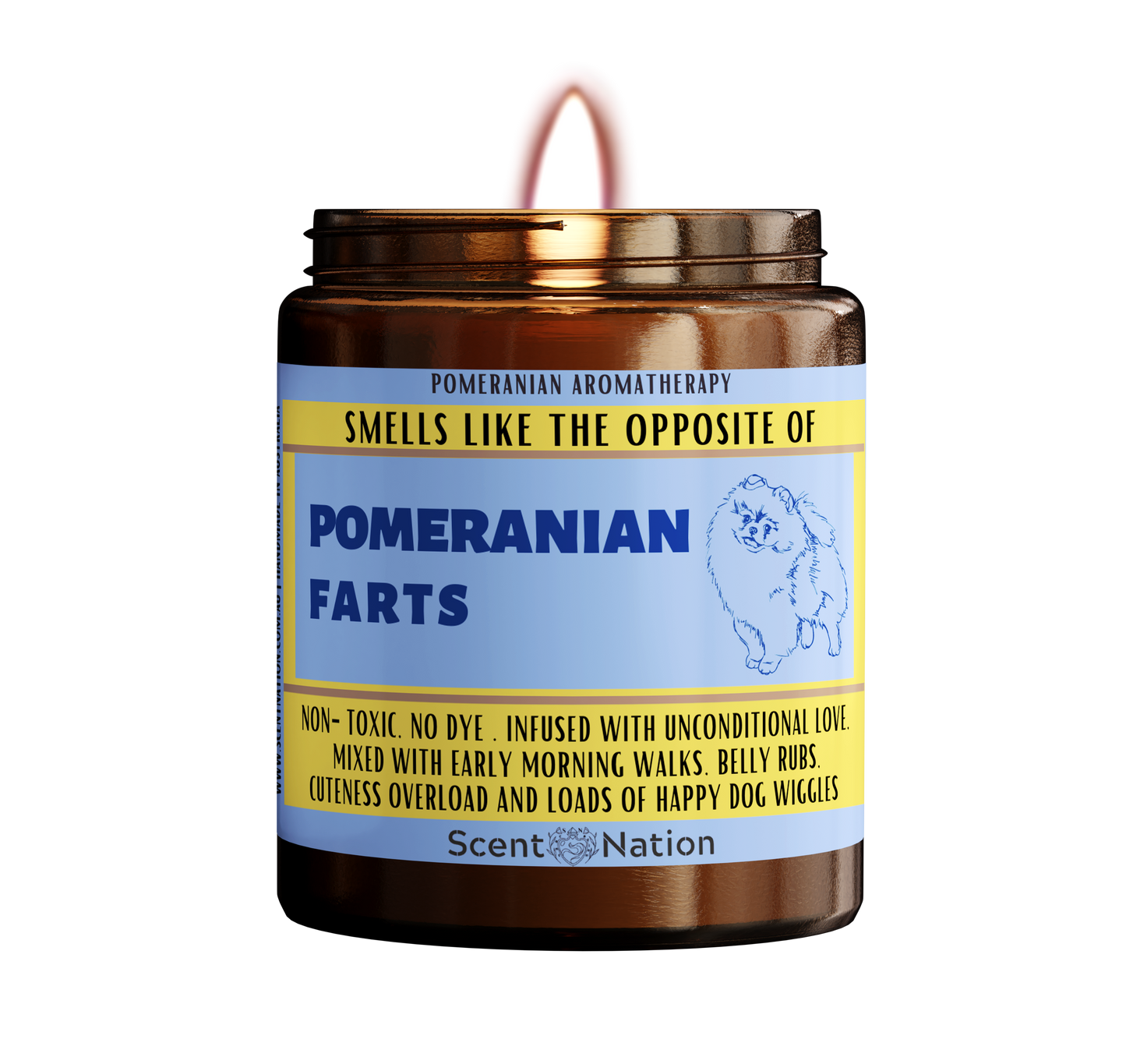Dog Gifts for Dog Lovers Australia  | Personalised Dog Candle Gifts - Smells like the opposite of a Dog Fart Candle