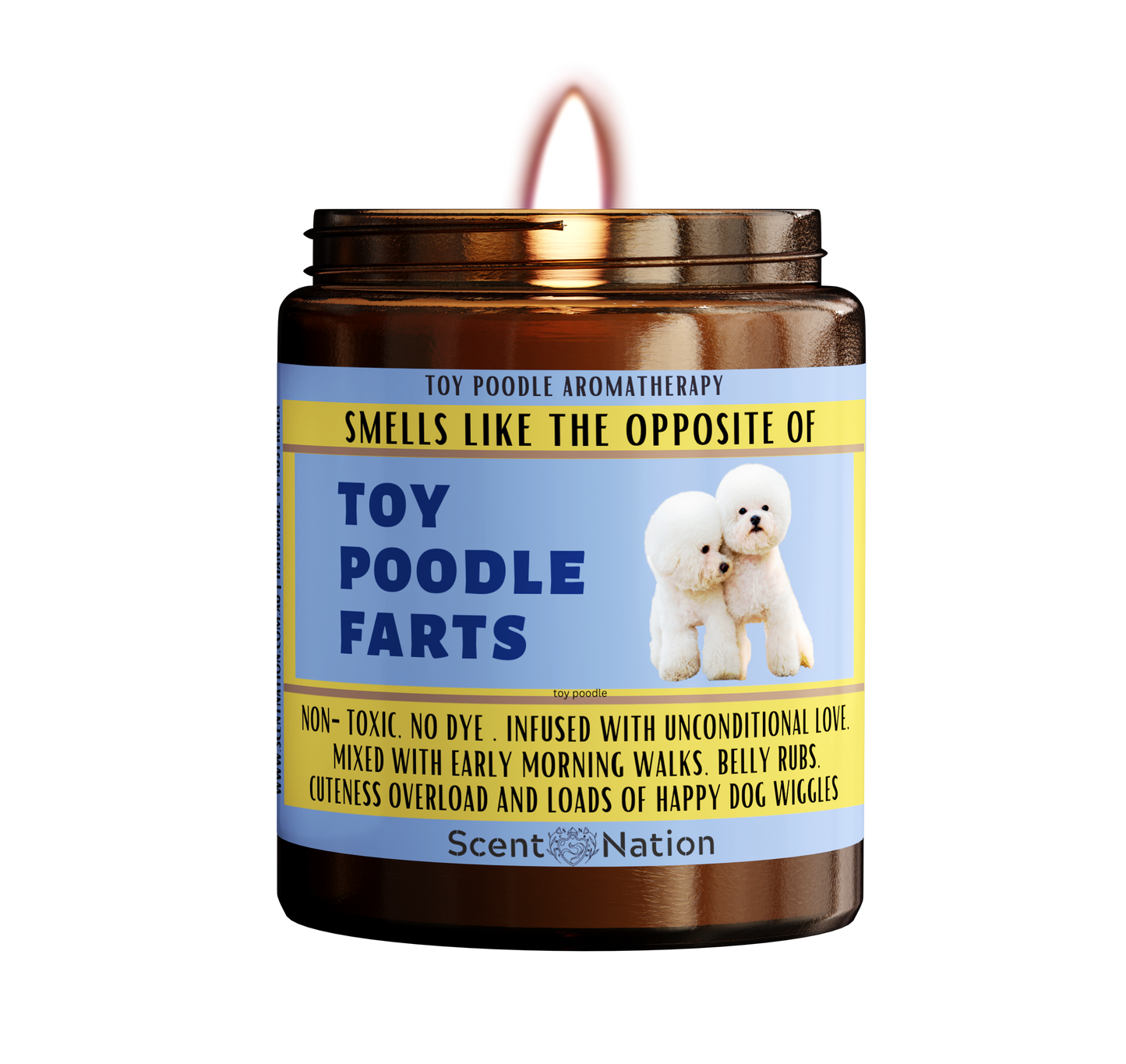 Dog Gifts for Dog Lovers Australia  | Personalised Dog Candle Gifts - Smells like the opposite of a Dog Fart Candle